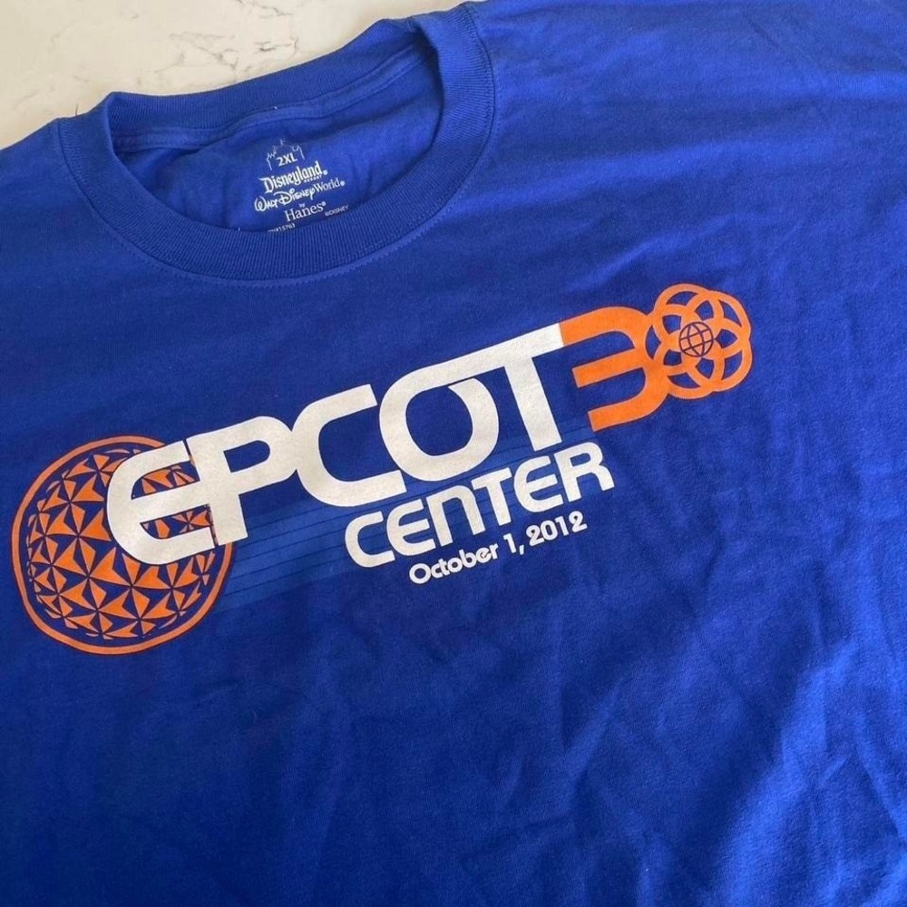 NWT‎ EPCOT Center 30th Anniversary Shirt 2XL Walt Disney World Graphic Tee 2012